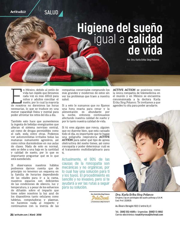 Revista Actitud — Abril de 2018